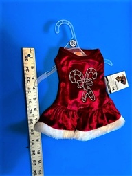 NEW Fancy Christmas Dress with sequins and fur XS